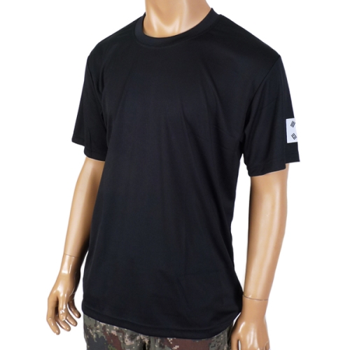 최고급 블랙 기능성 반팔티 군인 밀리터리 티셔츠