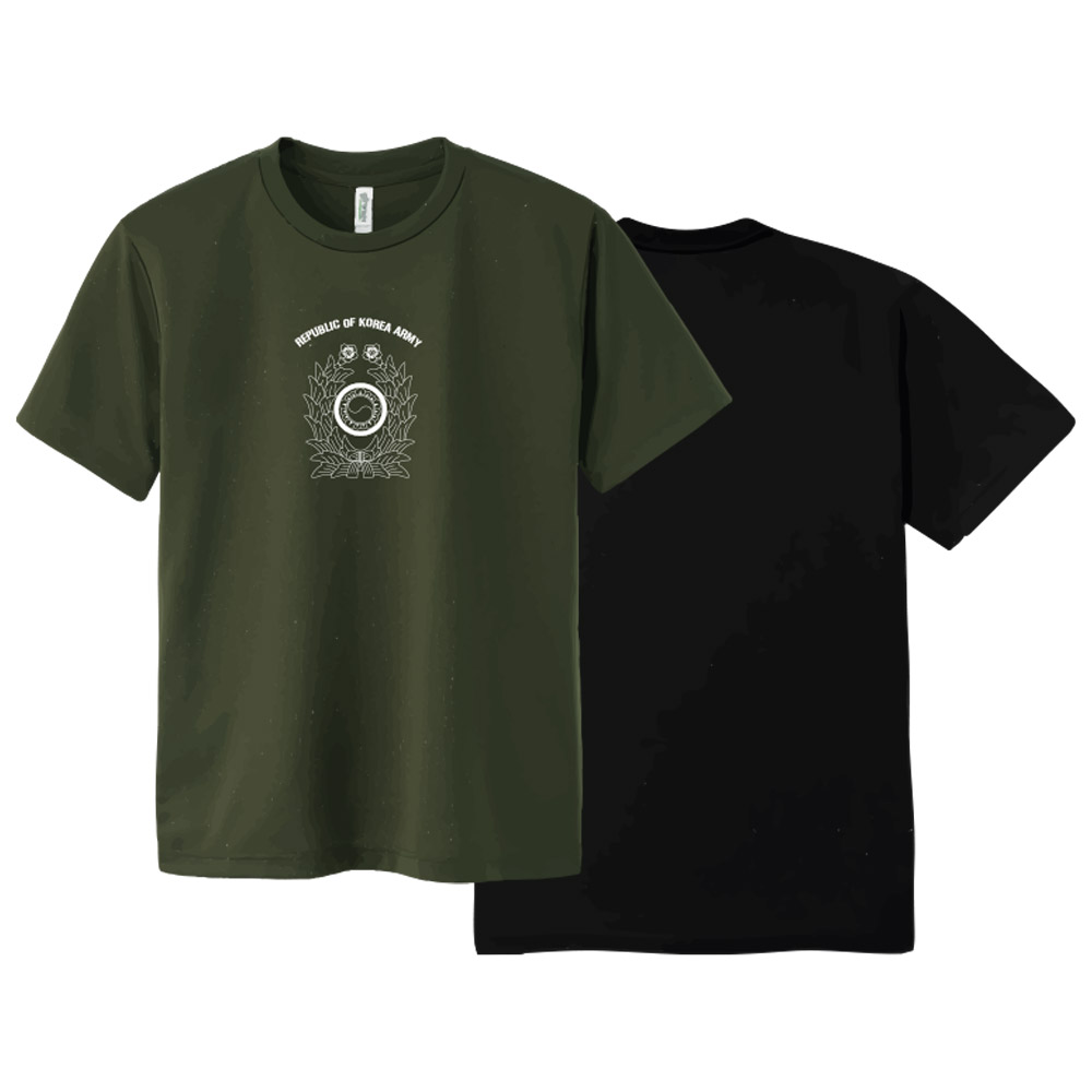 밀리터리 마크 육군 컬러 반팔 티셔츠